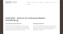Desktop Screenshot of gleiseins.net